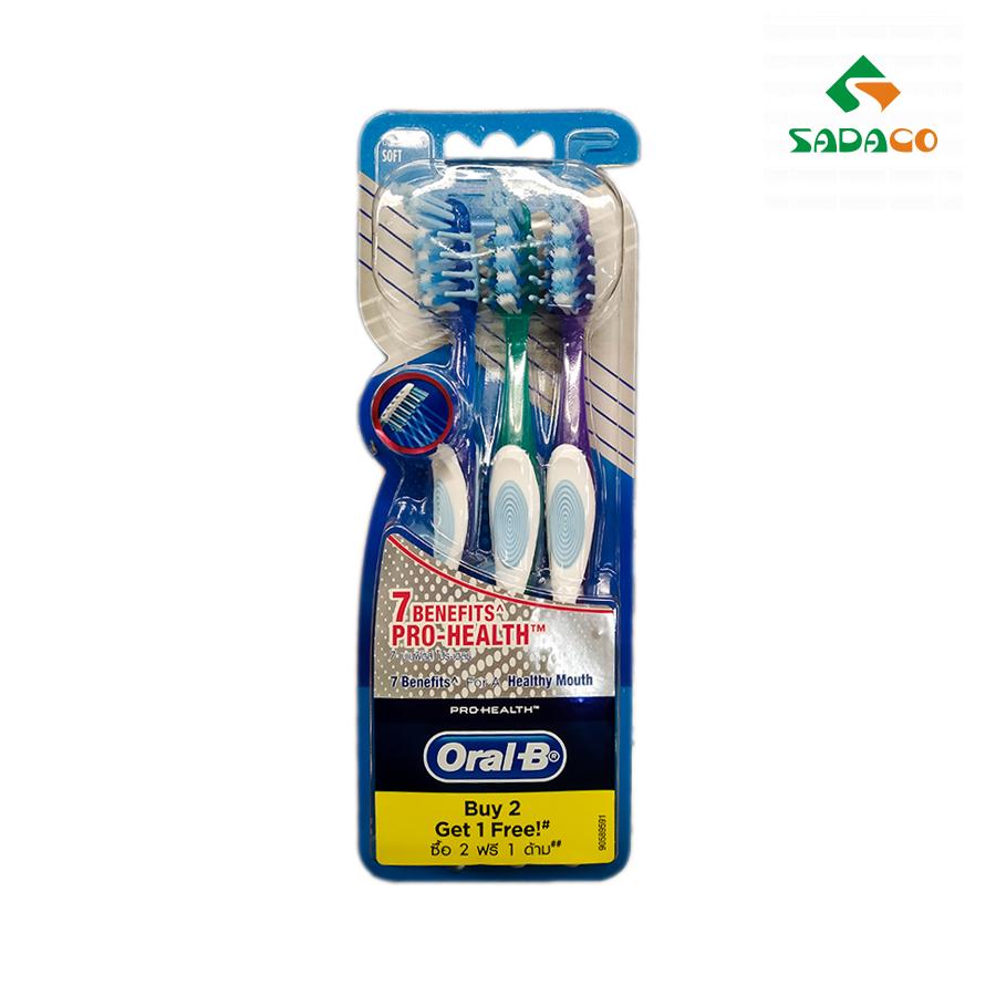 TBOBPHB0003X Oral-B Pro-Health 7Benefits^ Toothbrush 3item Box (1) - retouch